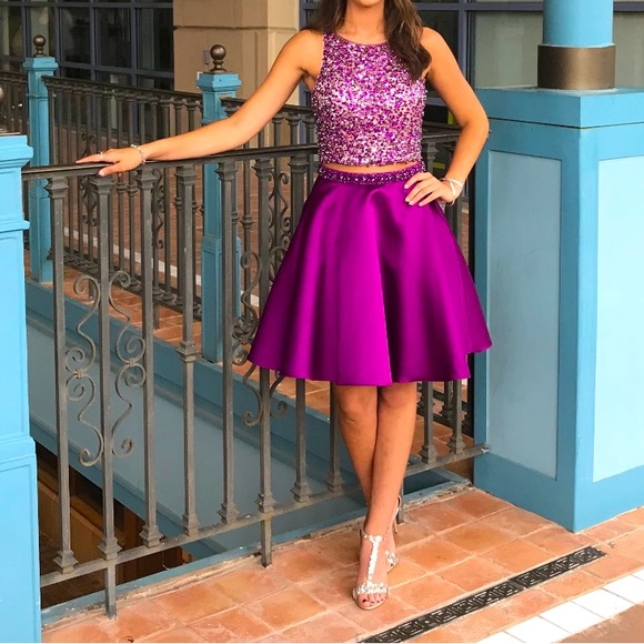 Purple Homecoming Dress